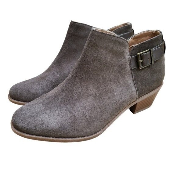 Vionic Millie Brown Suede Orthotic Ankle Boots Shoes Size 9 - Picture 4 of 11